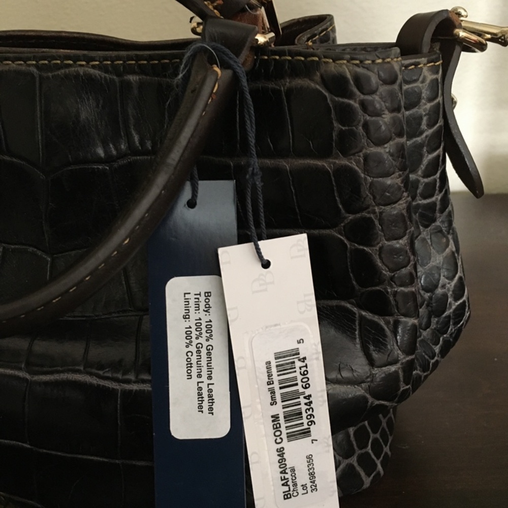 Dooney & Bourke Satchel Croco Leather-Fair - Picture 6 of 13
